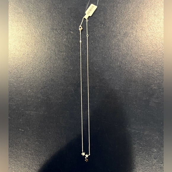 NWT Silver Adjustable Triple Drip Star Necklace - Picture 4 of 7